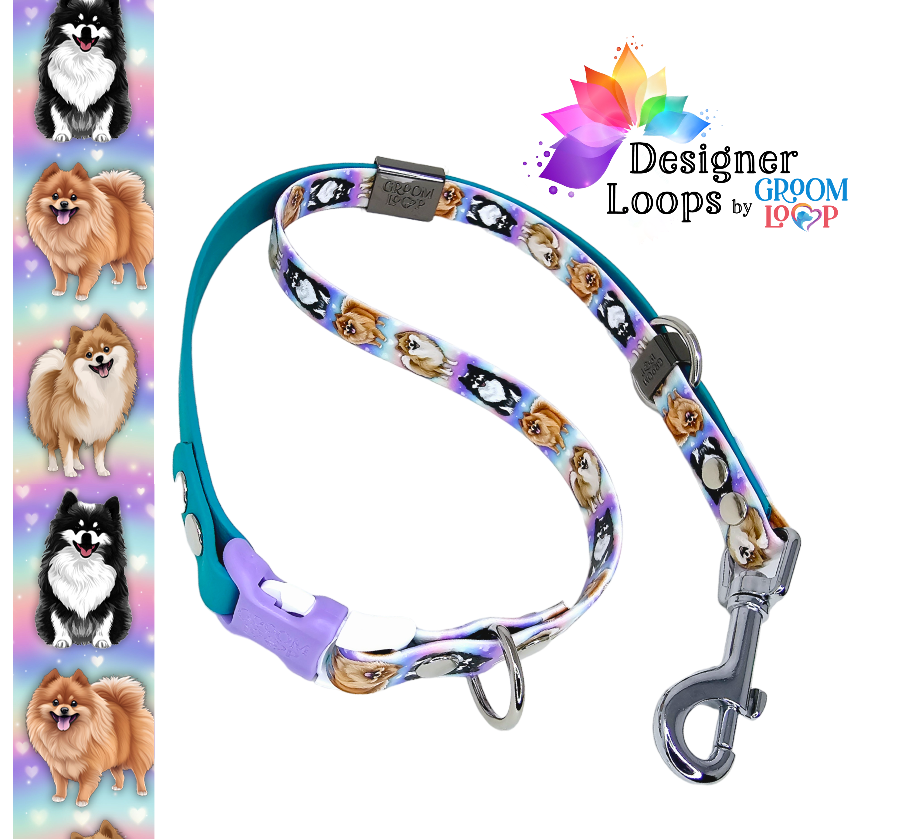 Pomeranian BioThane® Grooming Loop